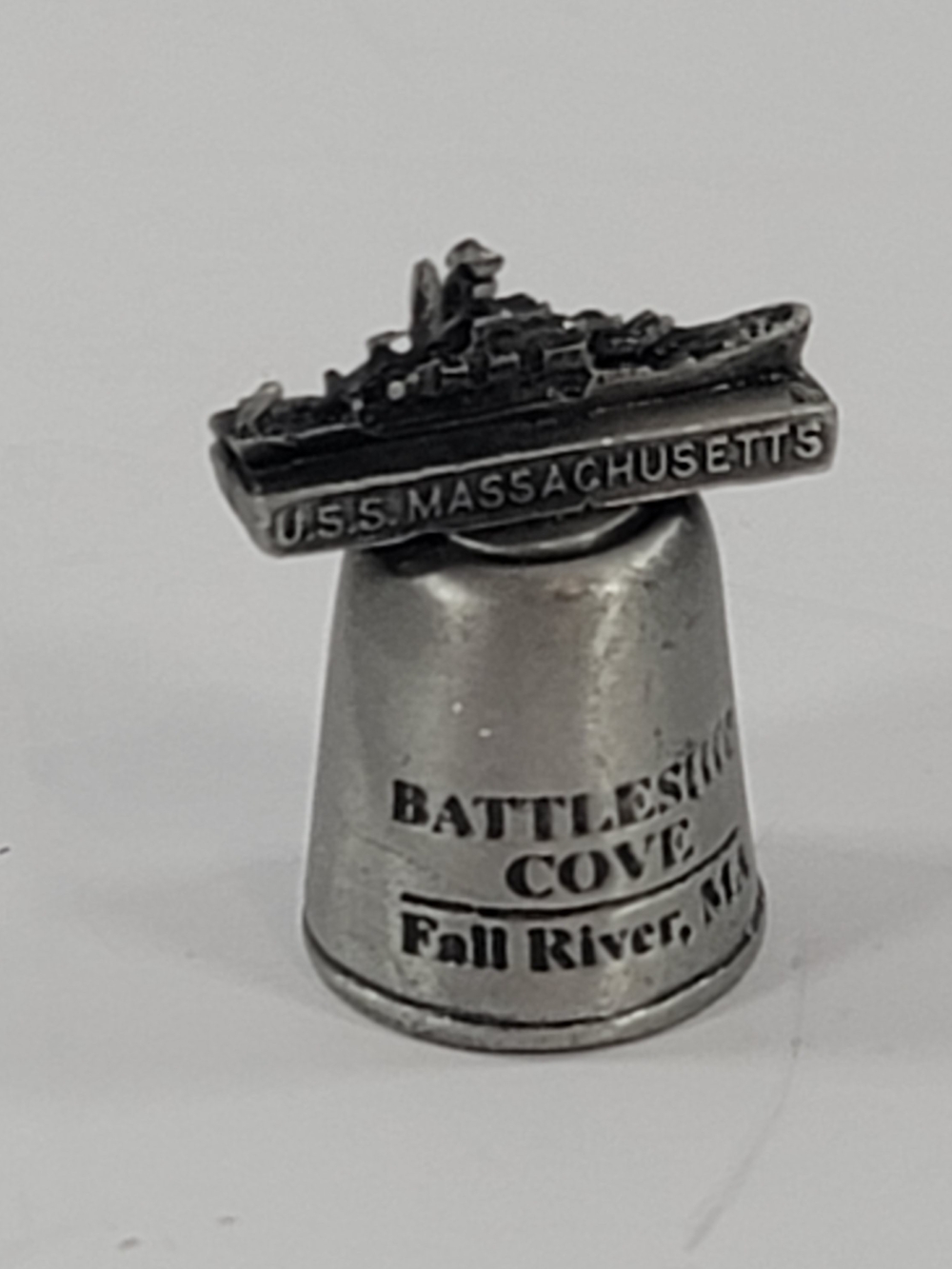 Pewter Thimble Battleship Cove Fall River, MA USS Massachusetts